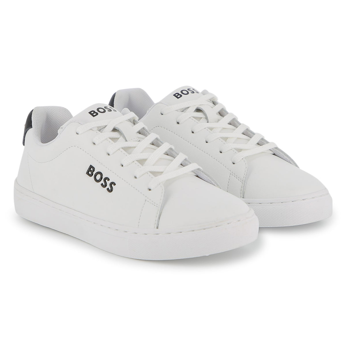BOSS Boys White Sneakers