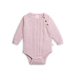 Tiny Twig Cable Knit Bodysuit - Lotus | Rompers & Playsuits | Bon Bon Tresor