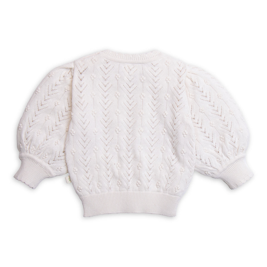Tiny Twig Berry Knit Sweater - Snow White | Sweaters & Knitwear | Bon Bon Tresor