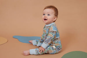 Kapow Kids Dino-Saw Zip All In One | Rompers & Playsuits | Bon Bon Tresor