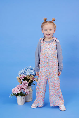 Kapow Kids Cornflower Rib Smock Blouse | Tops & T-Shirts | Bon Bon Tresor