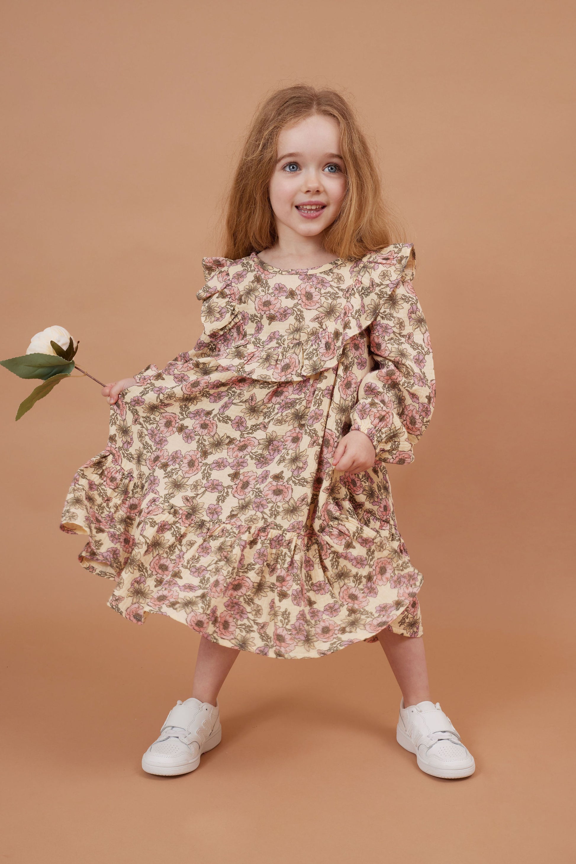 Kapow Kids Buttercup Puff Sleeve Dress | Dresses & Skirts | Bon Bon Tresor