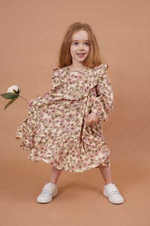 Kapow Kids Buttercup Puff Sleeve Dress | Dresses & Skirts | Bon Bon Tresor