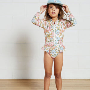 Kapow Kids Posie Rashie Swimsuit UPF50 | Swimwear | Bon Bon Tresor