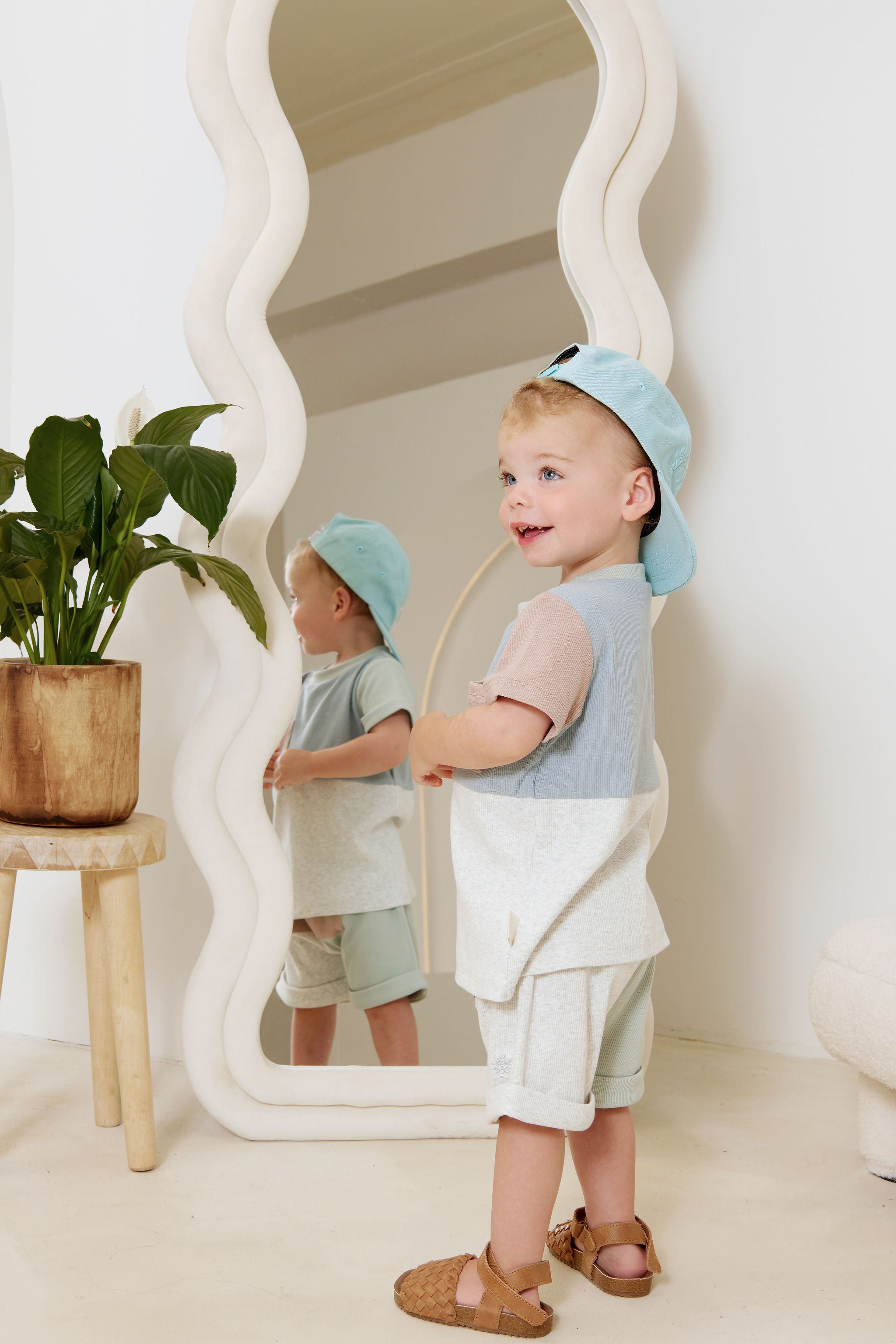 Kapow Kids Colour Block Rib Shorts