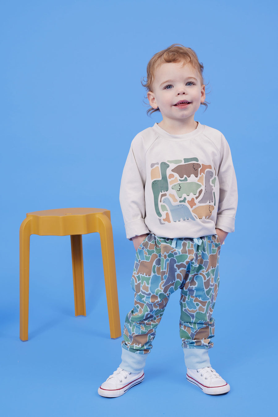 Kapow Kids Dino-Saw Trackpants | Pants & Shorts | Bon Bon Tresor