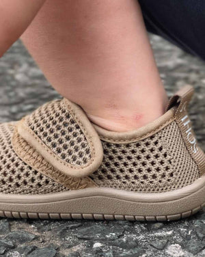 Little Sohls Velcro Toddler Shoe - Earthstone | Slip-On and Velcro Design | Bon Bon Tresor