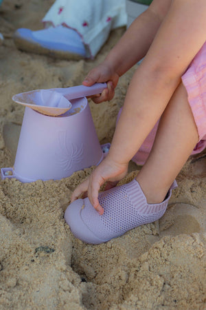 Little Sohls Slip On Toddler Shoe - Dusty Rose | Slip-On and Velcro Design | Bon Bon Tresor