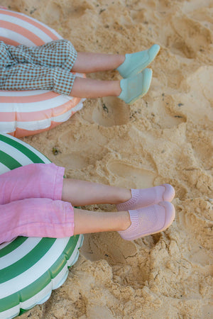 Little Sohls Slip On Toddler Shoe - Dusty Rose | Slip-On and Velcro Design | Bon Bon Tresor