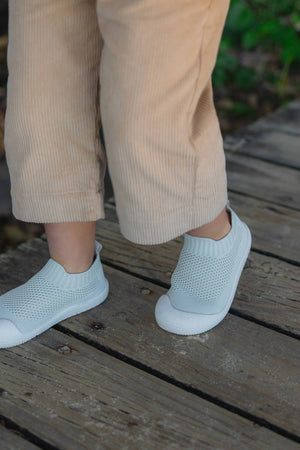 Little Sohls Slip On Toddler Shoe - Sand Dune | Slip-On and Velcro Design | Bon Bon Tresor