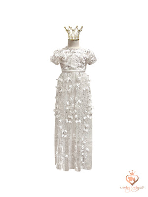 Mimi Miya Lily Christening Dress/Gown with Detachable Overskirt | Gowns | Bon Bon Tresor
