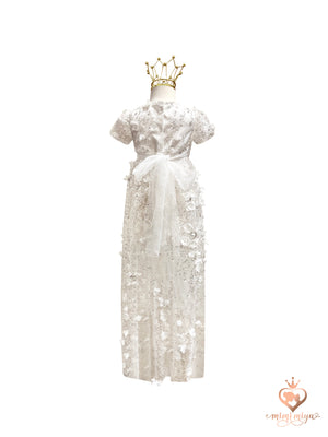 Mimi Miya Lily Christening Dress/Gown with Detachable Overskirt | Gowns | Bon Bon Tresor