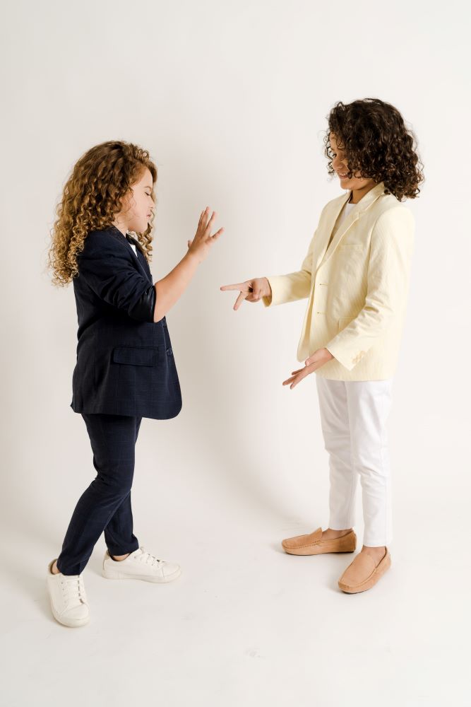 Marc Christian Kids Mr Optimistic Pant - White | Suits & Sets | Bon Bon Tresor