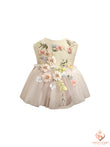 Mimi Miya Enchanted Baby Floral Applique Romper - White | Rompers & Playsuits | Bon Bon Tresor