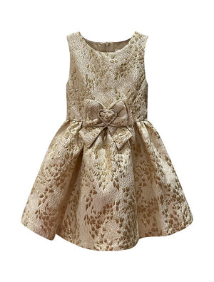 Mimi Miya Milana Gold Brocade Dress | Party Dresses | Bon Bon Tresor