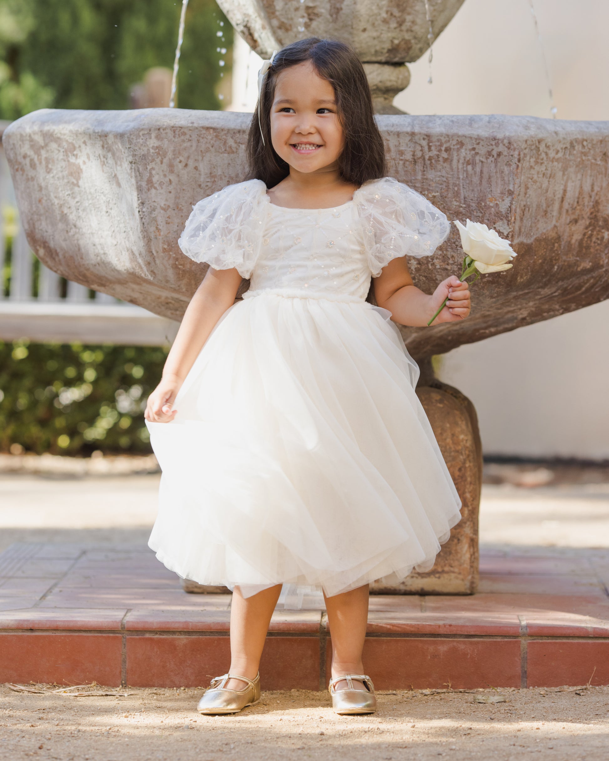 Noralee Girls Dorothy Dress - Ivory | Dresses | Bon Bon Tresor