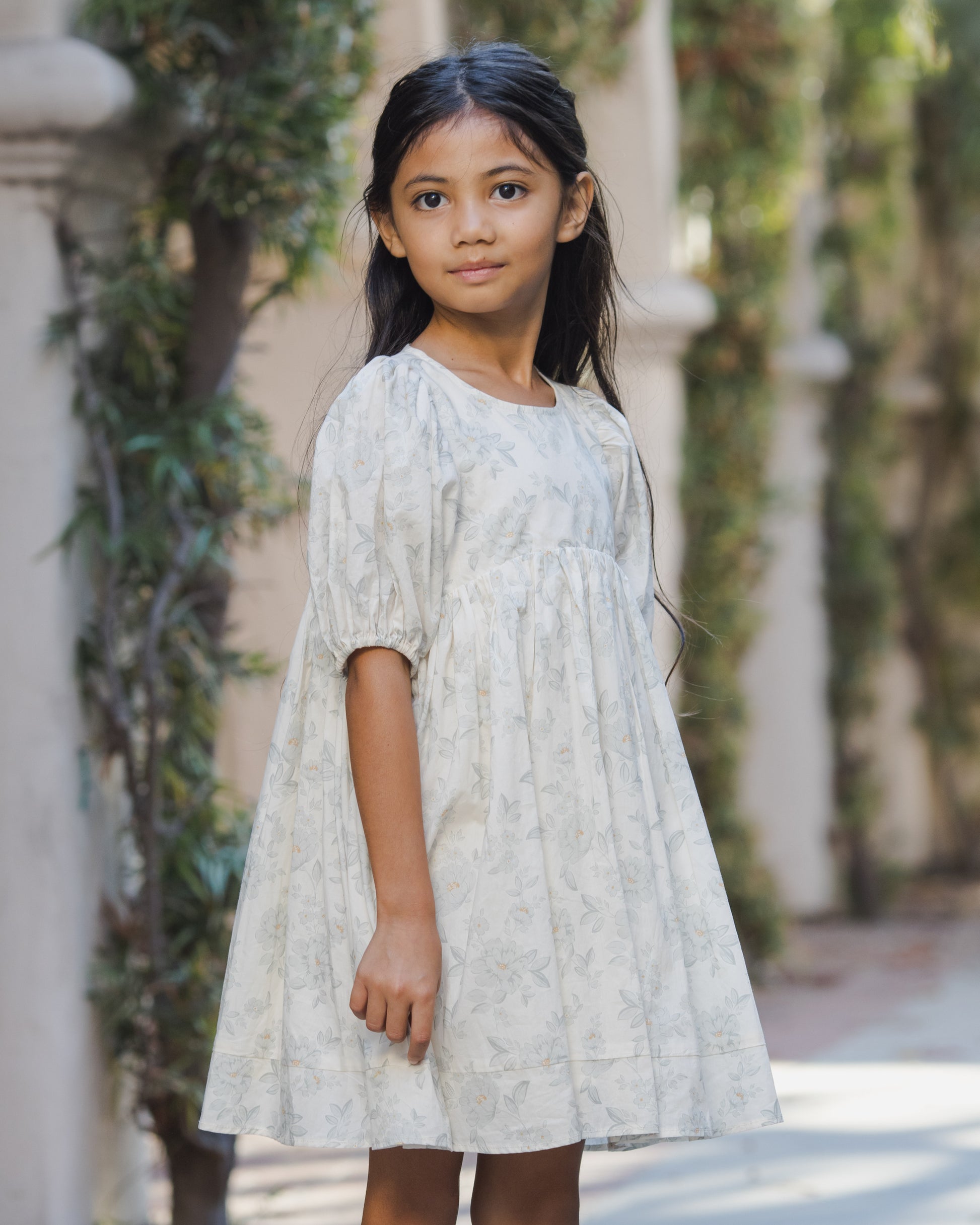 Noralee Girls Luna Dress - Mist English Rose | Dresses | Bon Bon Tresor