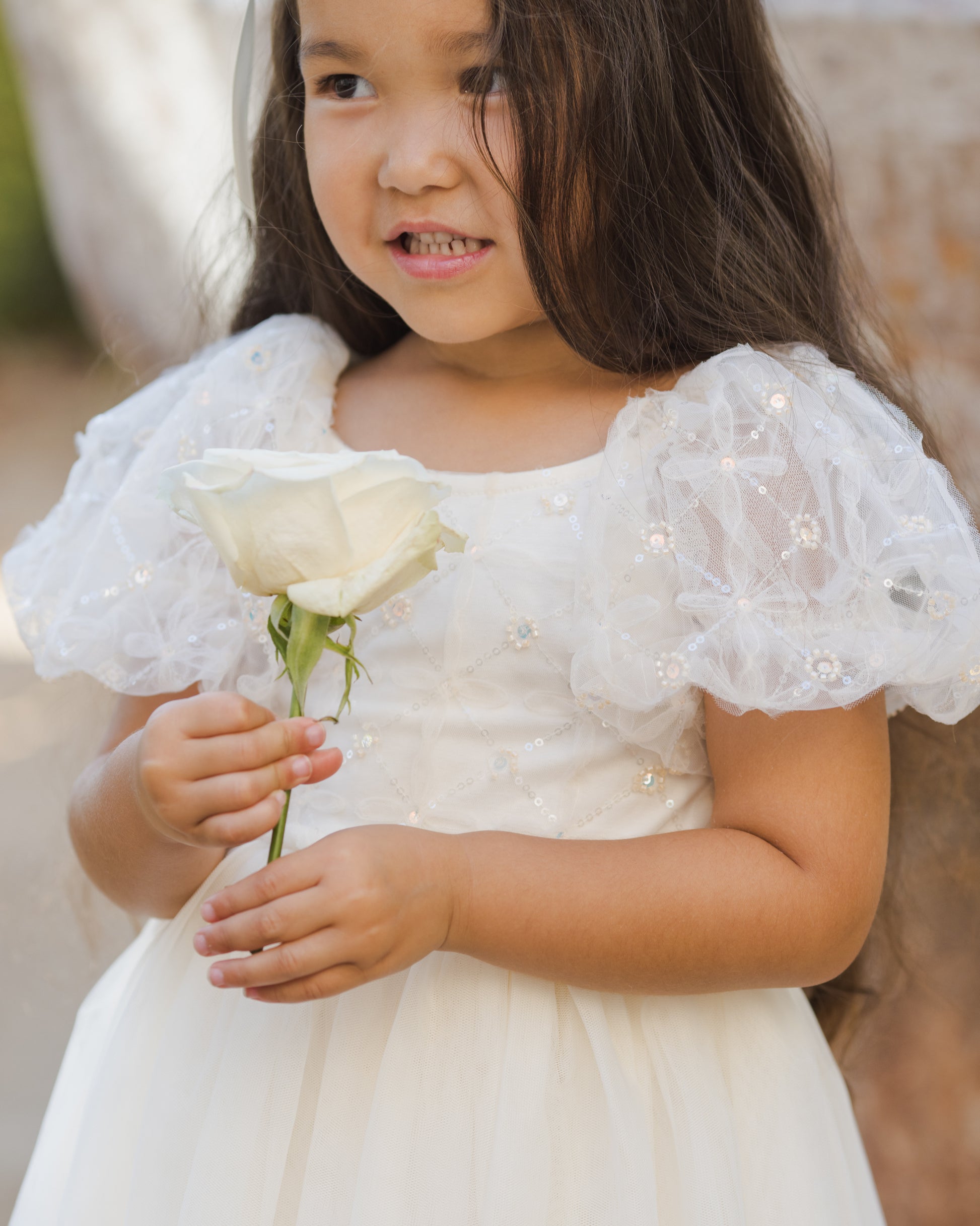 Noralee Girls Dorothy Dress - Ivory | Dresses | Bon Bon Tresor
