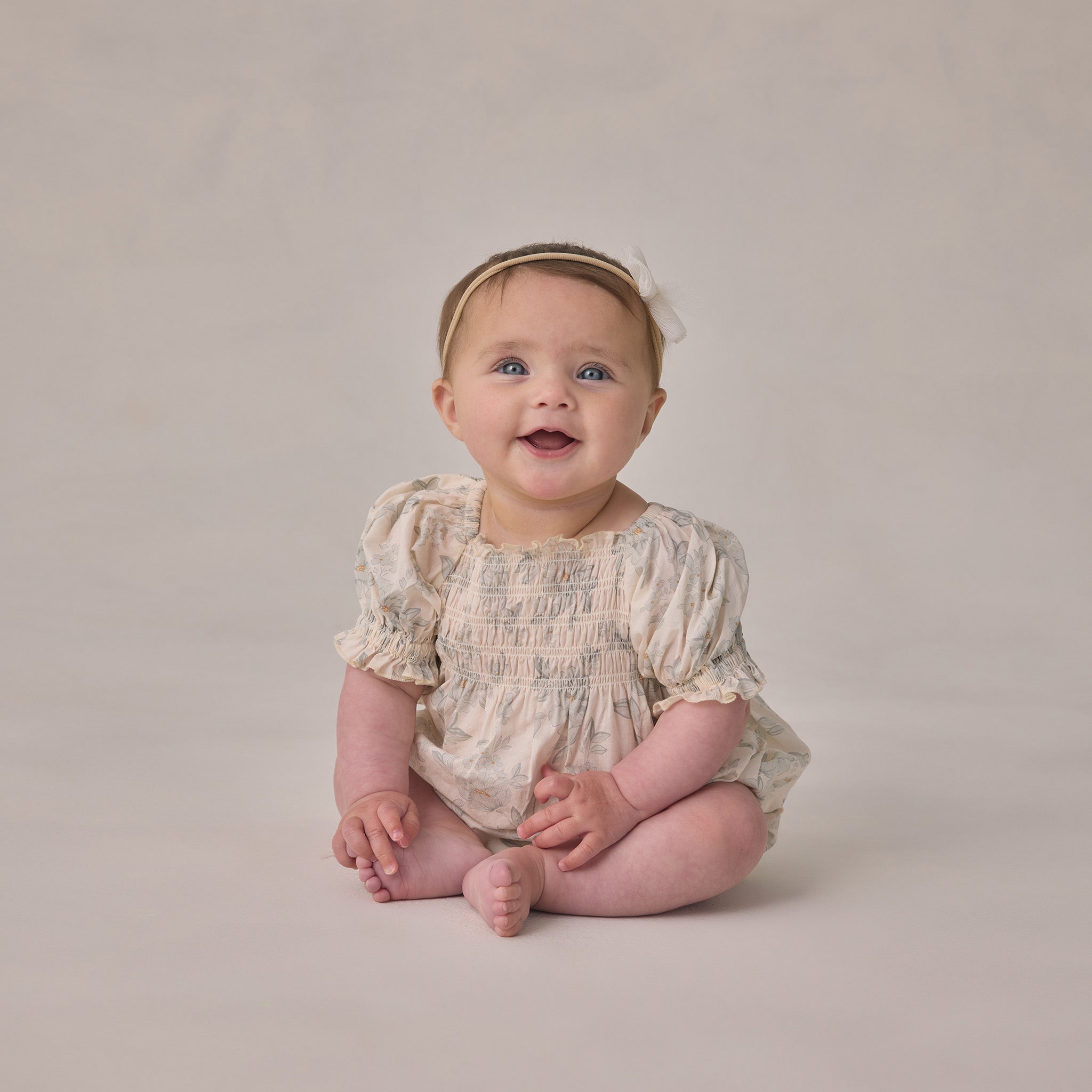 Noralee Baby Girls Hazel Romper - English Rose