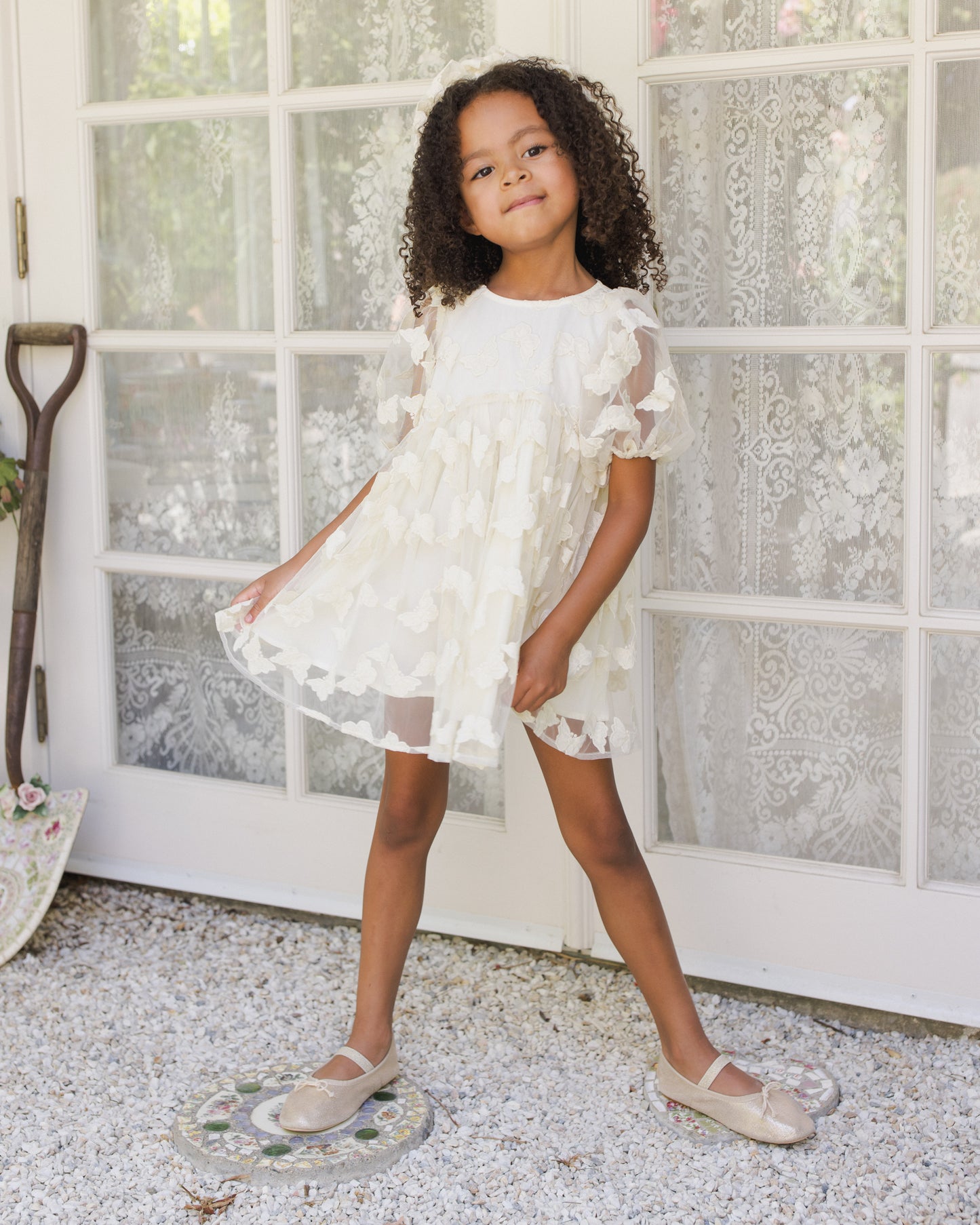 Noralee Girls Luna Dress - Natural | Dresses | Bon Bon Tresor