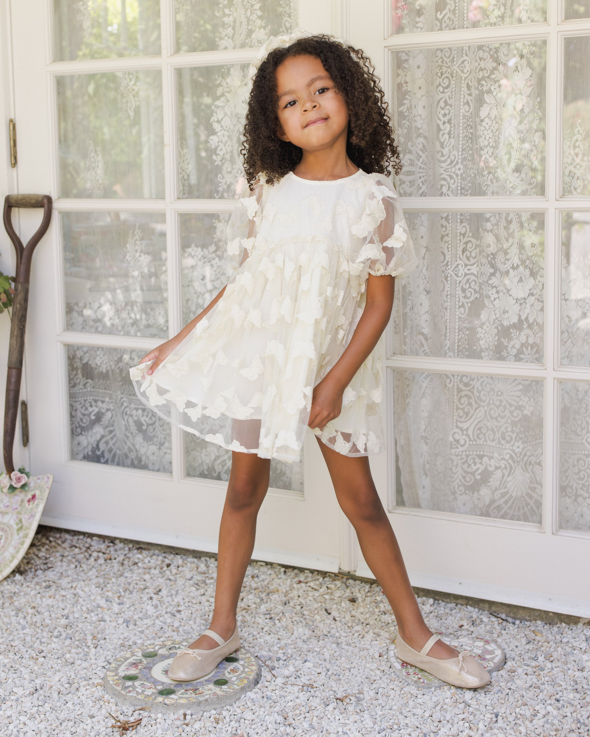Noralee Girls Luna Dress - Natural | Dresses | Bon Bon Tresor