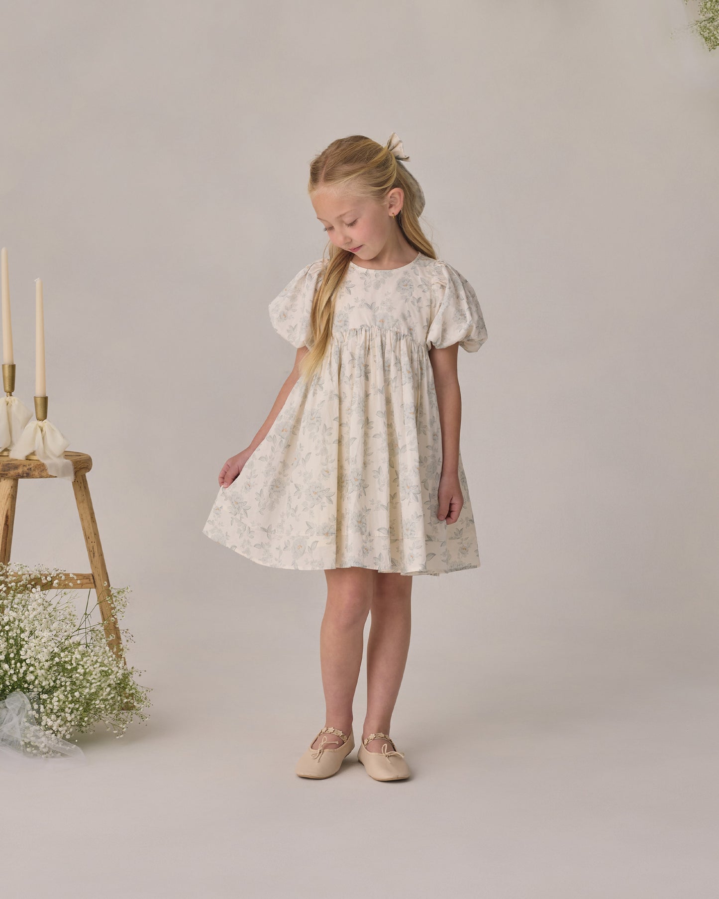Noralee Girls Luna Dress - Mist English Rose | Dresses | Bon Bon Tresor