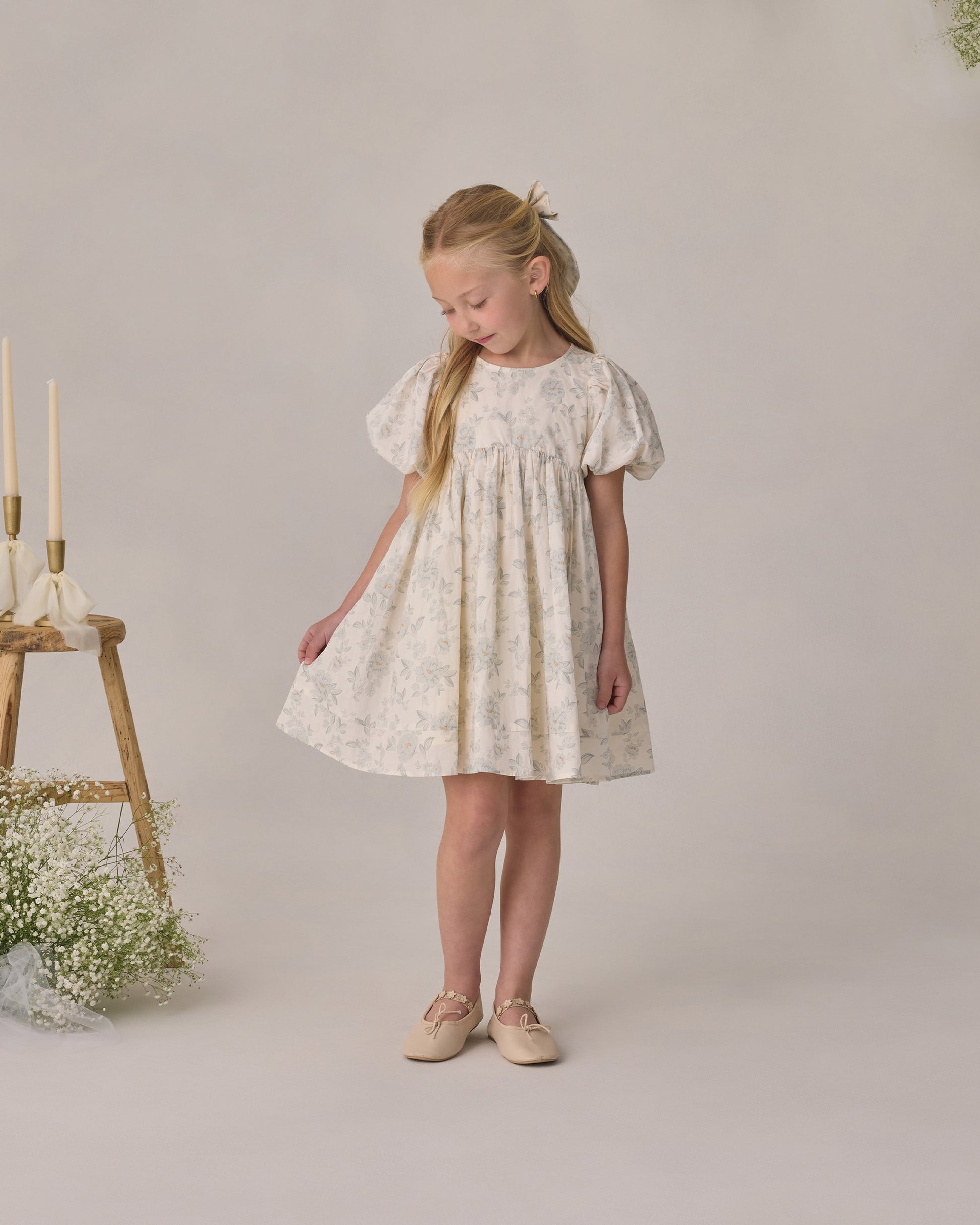 Noralee Girls Luna Dress - Mist English Rose | Dresses | Bon Bon Tresor