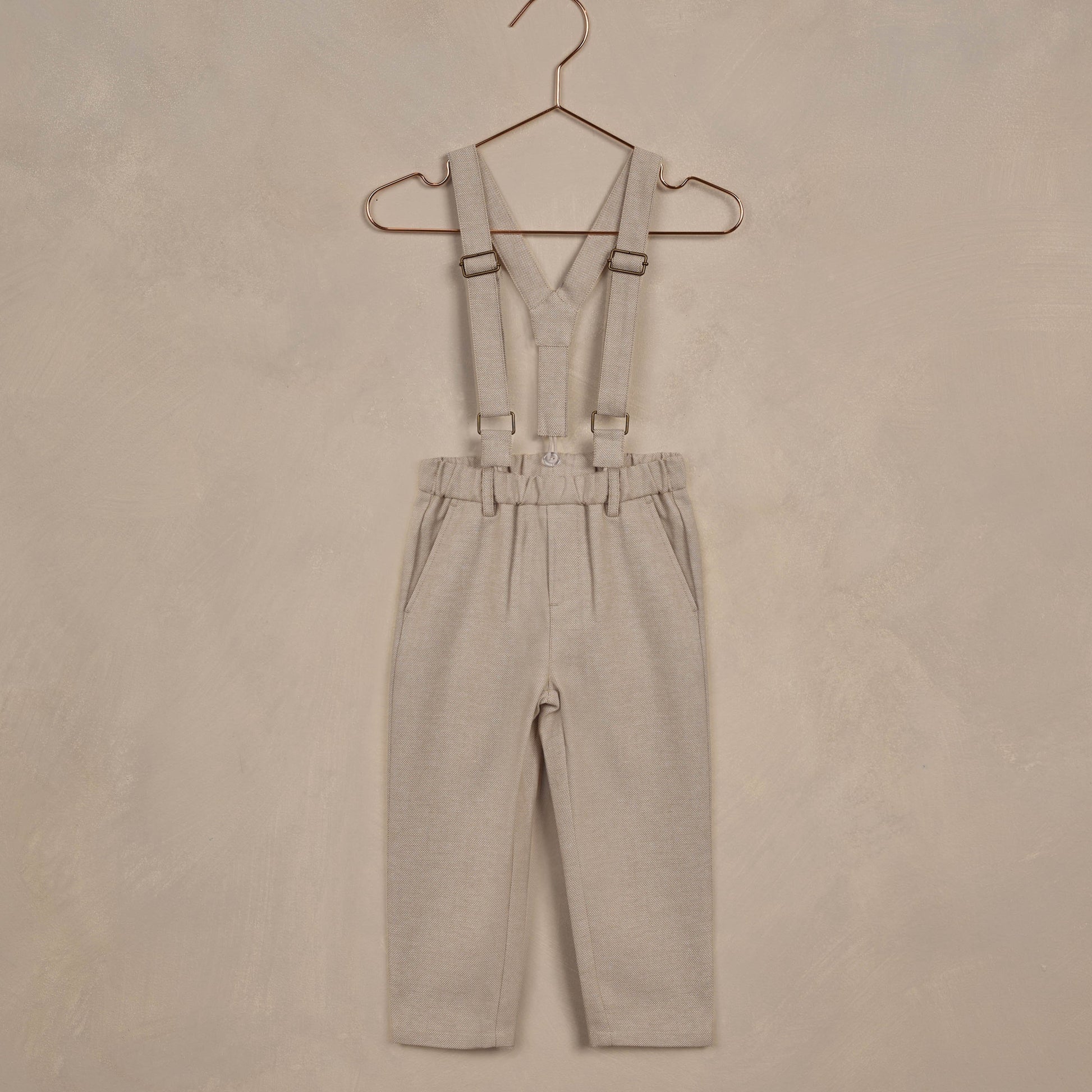 Noralee Suspender Pant - Fog | Suits & Sets | Bon Bon Tresor