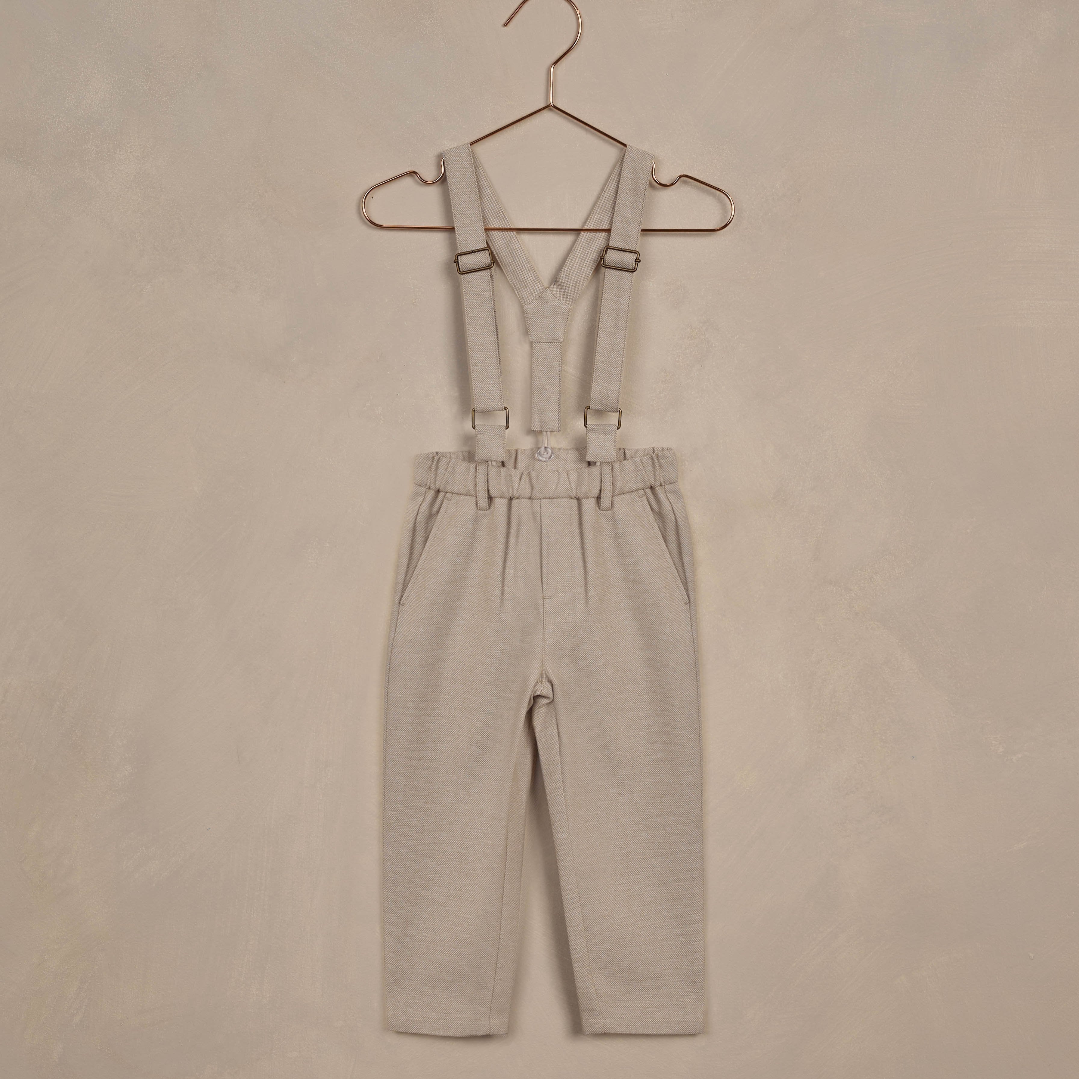 Noralee Suspender Pant - Fog | Suits & Sets | Bon Bon Tresor