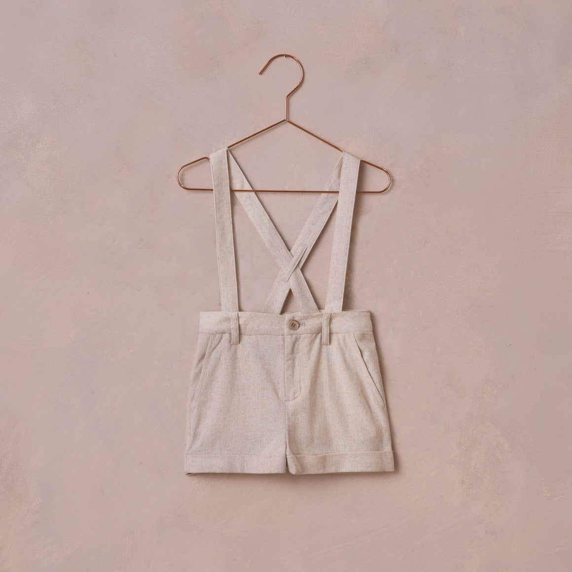 Noralee Suspender Short Linen | Suits & Sets | Bon Bon Tresor