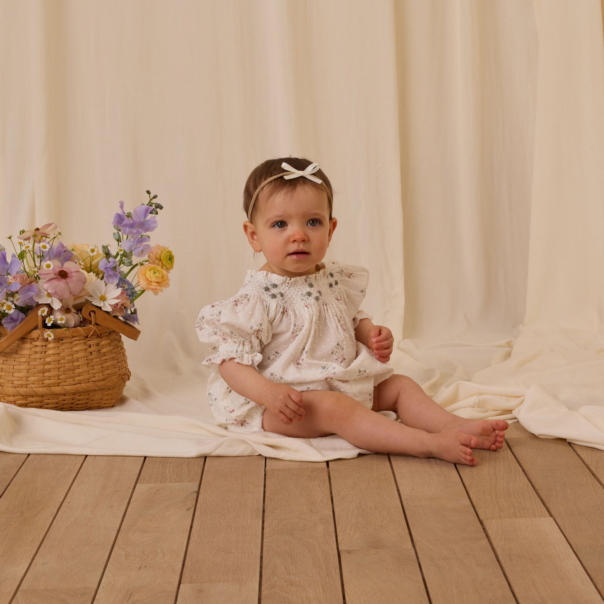 Noralee Baby Girls Maddie Romper - Bouquet | Rompers & Playsuits | Bon Bon Tresor