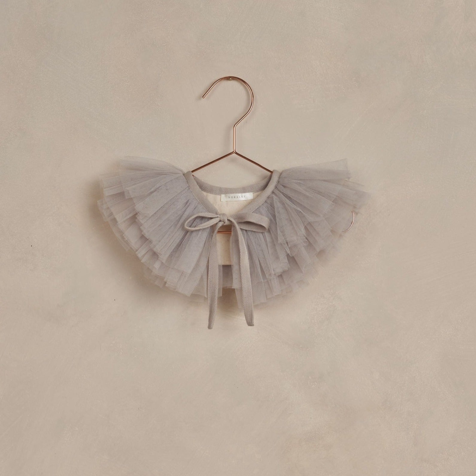 Noralee Ruffle Tulle Collar - Cloud | Coats & Jackets | Bon Bon Tresor