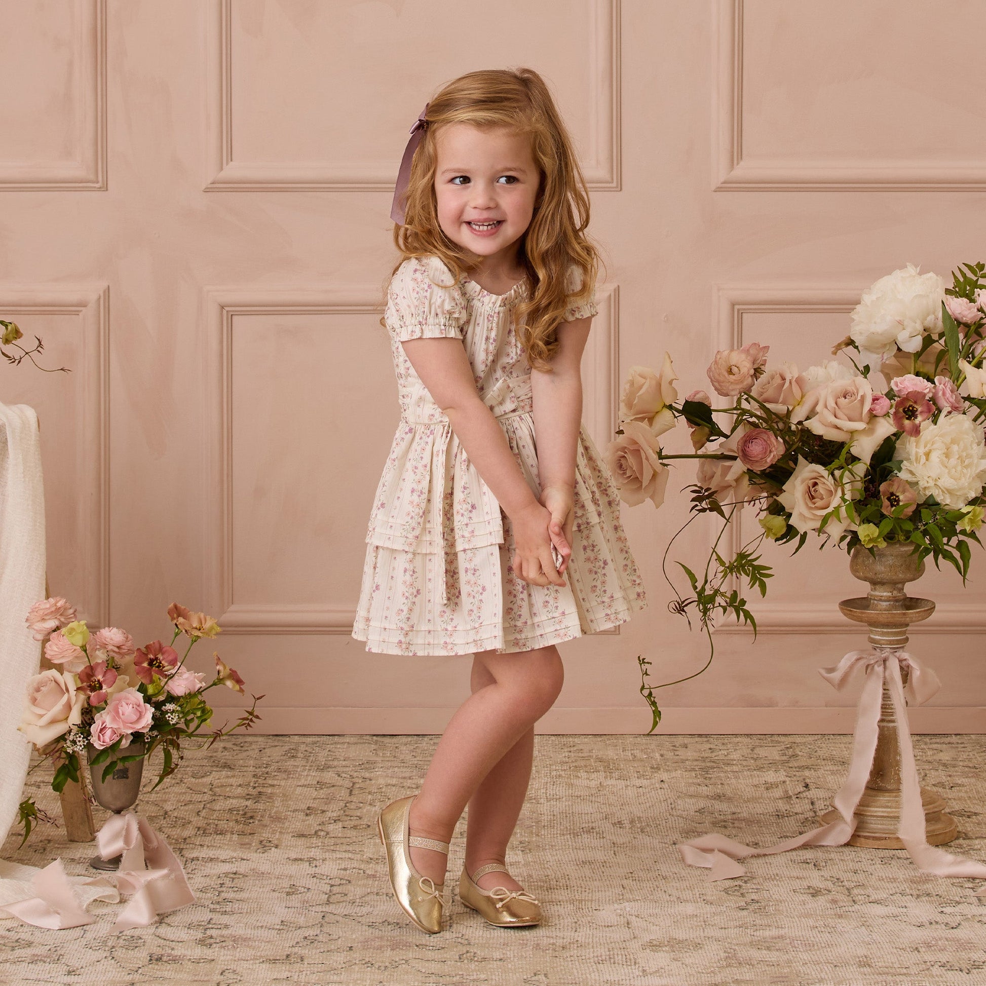 Noralee Annette Dress - Floral Stripe | Dresses & Skirts | Bon Bon Tresor