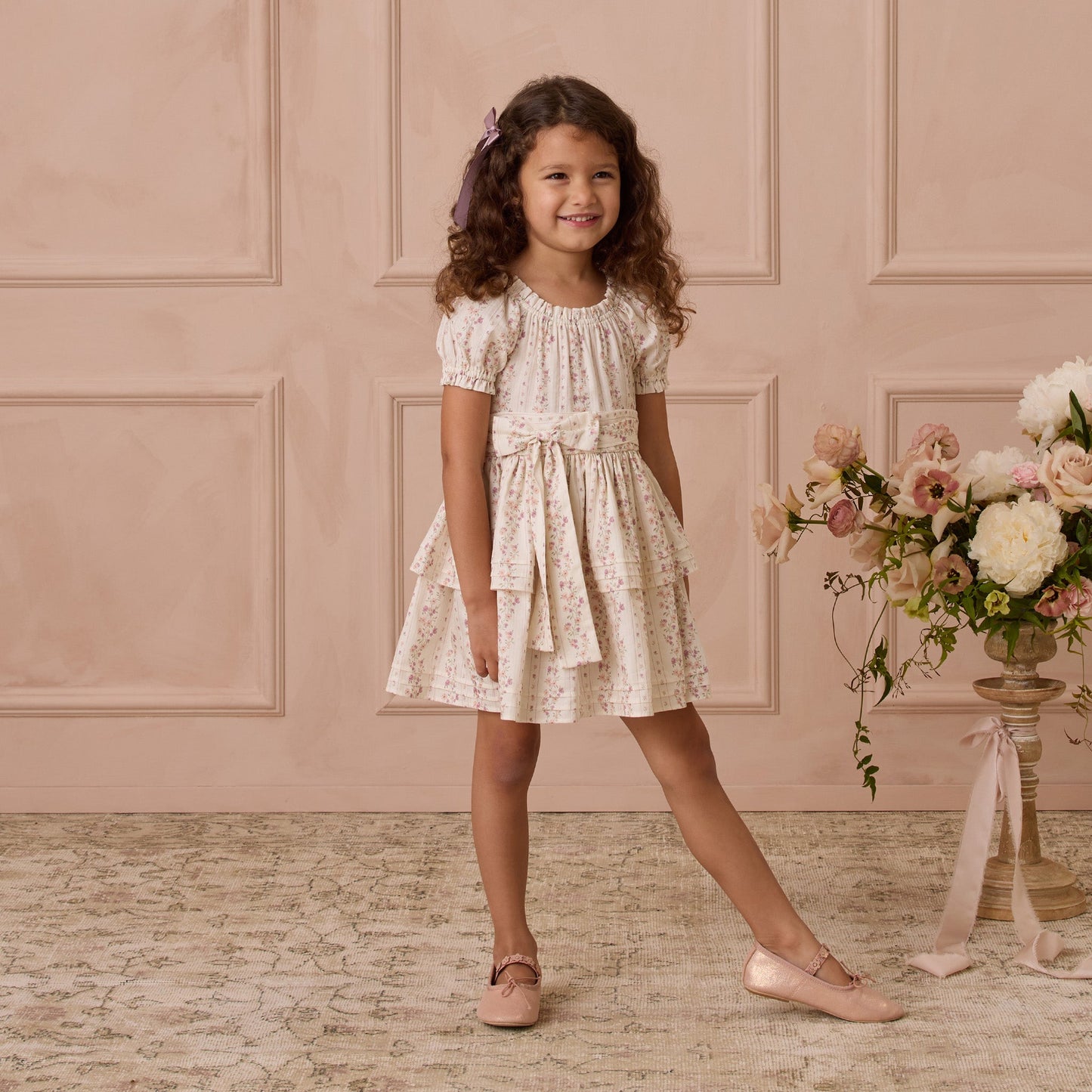 Noralee Annette Dress - Floral Stripe | Dresses & Skirts | Bon Bon Tresor