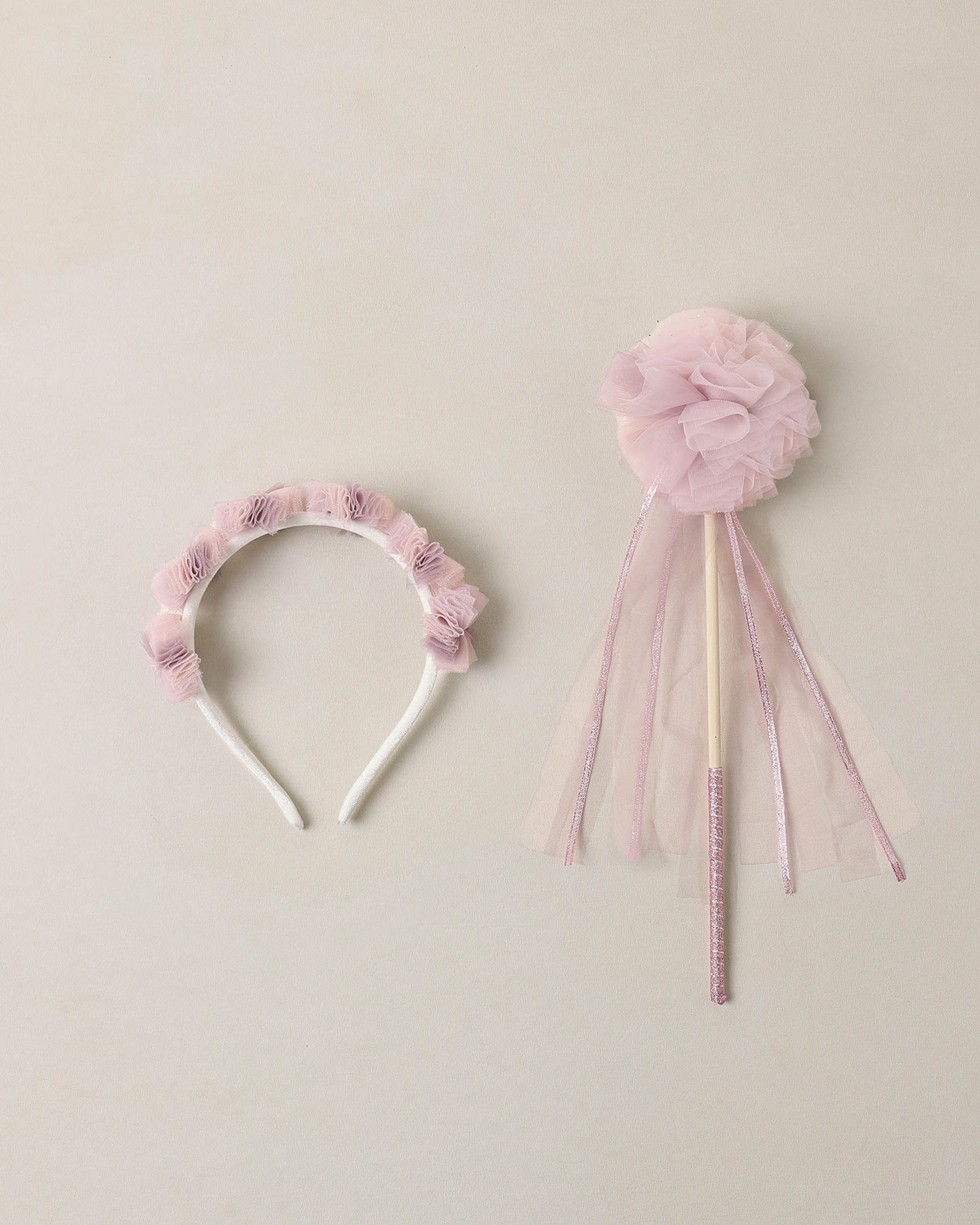 Noralee Pom Pom Crown + Wand - Sugar Plum