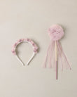 Noralee Pom Pom Crown + Wand - Sugar Plum