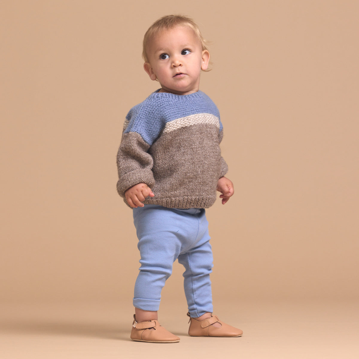 Pretty Brave Baby Boys Amsterdam Tan Shoes | Dress Shoes | Bon Bon Tresor