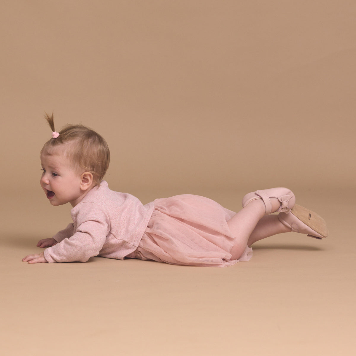 Pretty Brave Baby Girls Bonnie Dusty Pink Shoes | Dress Shoes | Bon Bon Tresor