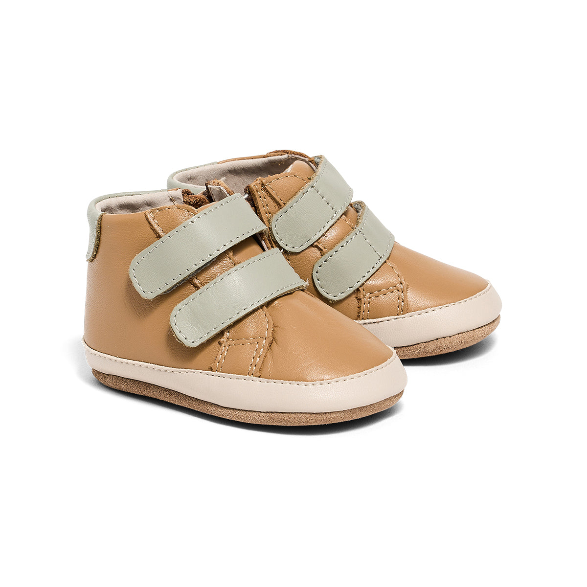 Pretty Brave Baby Hi-Top Tan/Sage | Boots | Bon Bon Tresor