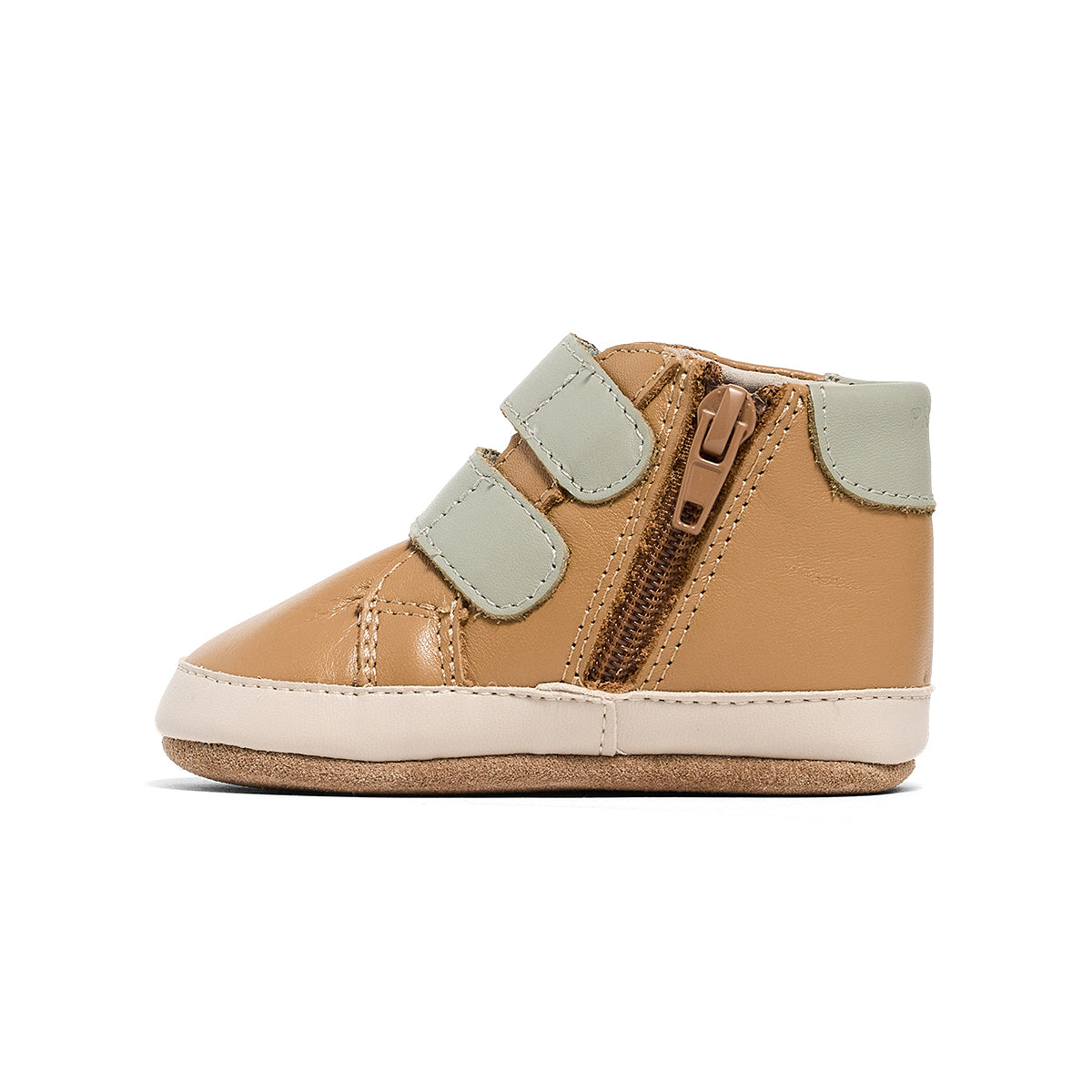 Pretty Brave Baby Hi-Top Tan/Sage | Boots | Bon Bon Tresor