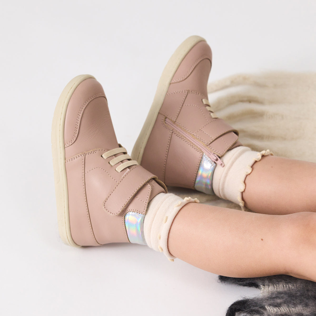 Pretty Brave Harley Boot Blush Shimmer | Boots | Bon Bon Tresor