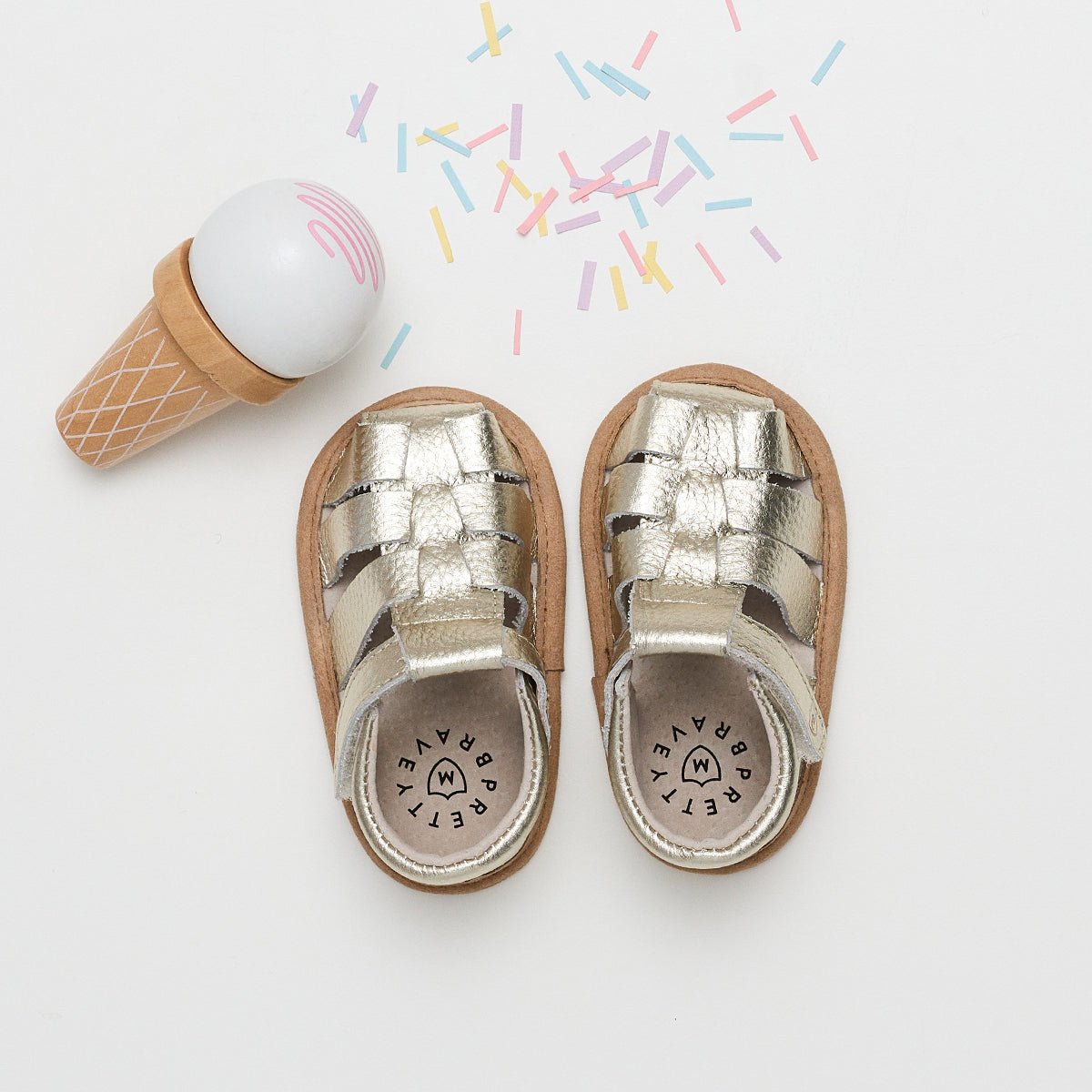 Pretty Brave Rio Sandal Gold | Sandals | Bon Bon Tresor