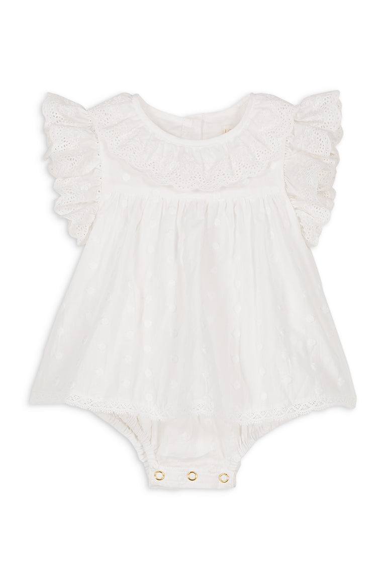 Louise Misha Anusha Romper - White | Rompers & Playsuits | Bon Bon Tresor