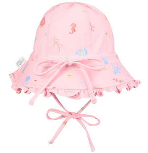 Toshi Swim Baby Bell Hat Classic Coral | Swimwear | Bon Bon Tresor