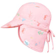Toshi Swim Baby Flap Cap Classic Coral | Swimwear | Bon Bon Tresor