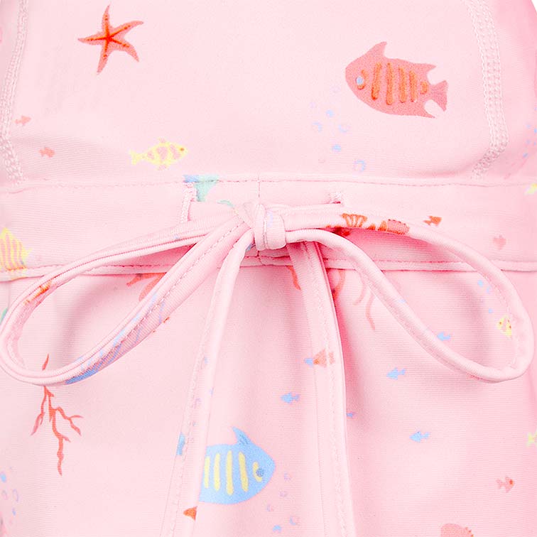 Toshi Swim Baby Flap Cap Classic Coral | Swimwear | Bon Bon Tresor
