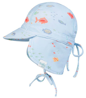Toshi Swim Baby Flap Cap Classic Reef | Swimwear | Bon Bon Tresor