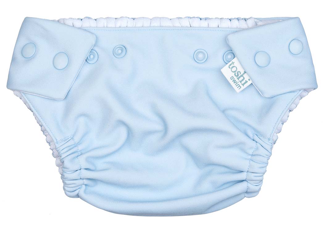 Toshi Swim Baby Nappy Solid Sky | Swimwear | Bon Bon Tresor