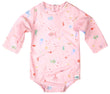 Toshi Swim Baby Onesie Long Sleeve Coral | Swimwear | Bon Bon Tresor