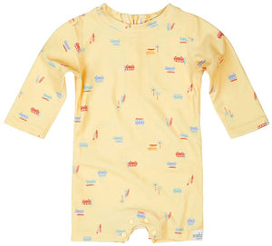 Toshi Swim Baby Onesie Long Sleeve Sunny | Swimwear | Bon Bon Tresor